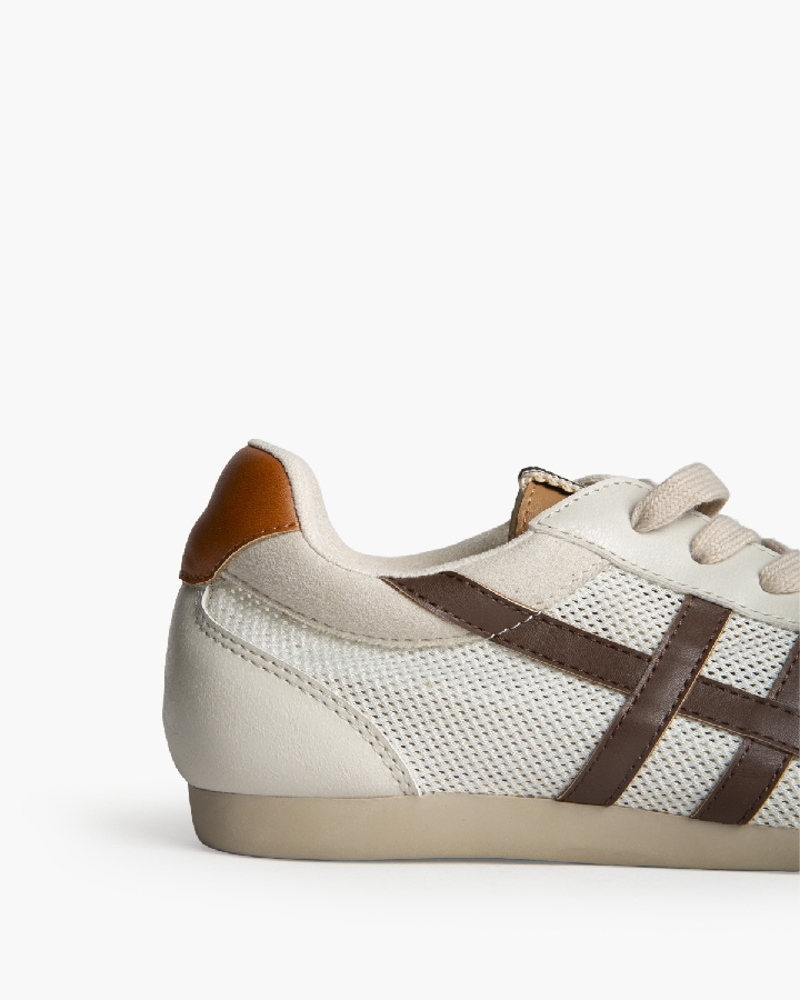 Deportivas M6035 Beige-Café - Imagen 2