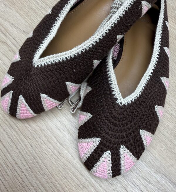 Alternative view of Bailarina Ganchillo Marrón