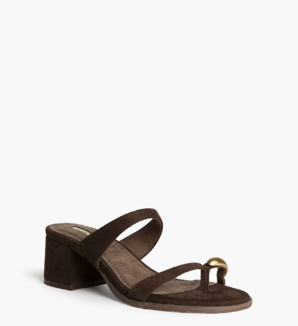 Sandalia M6323 Tacón Café