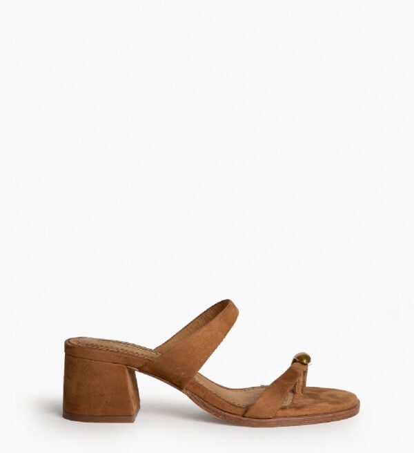 Sandalia M6323 Tacón Camel