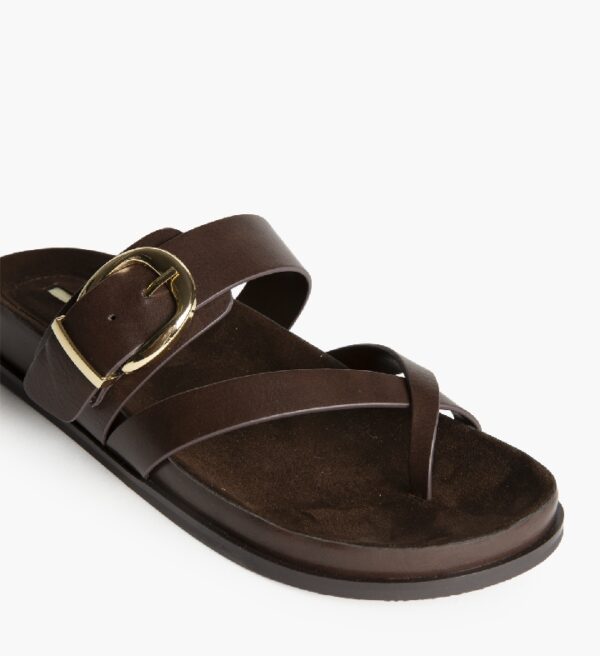 Alternative view of Sandalia M6410 plana Café