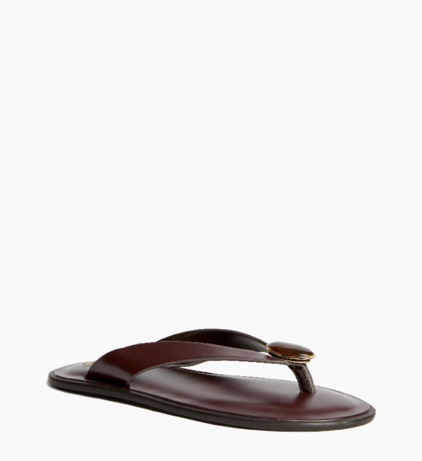 Sandalia M6445 Plana Burdeos