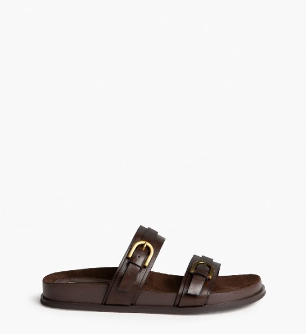 Sandalia M6415 Plana Café