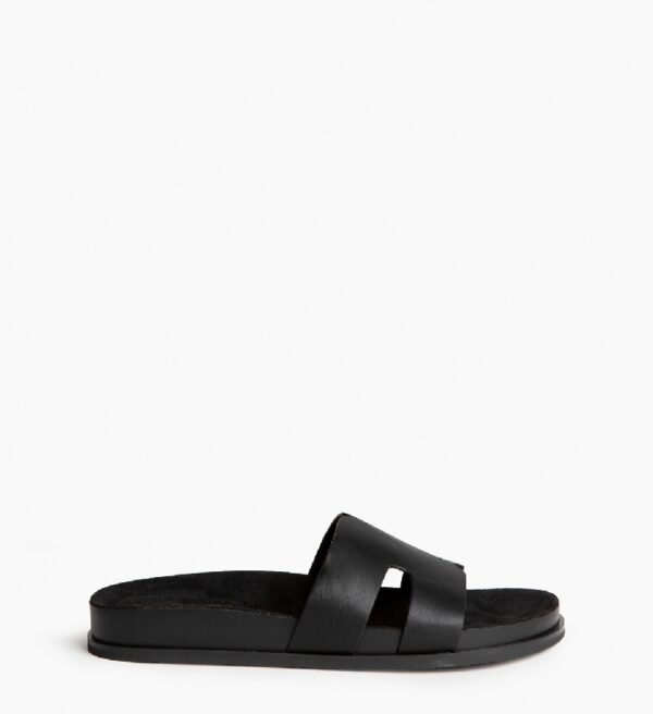 Sandalia M6413 Plana Negra
