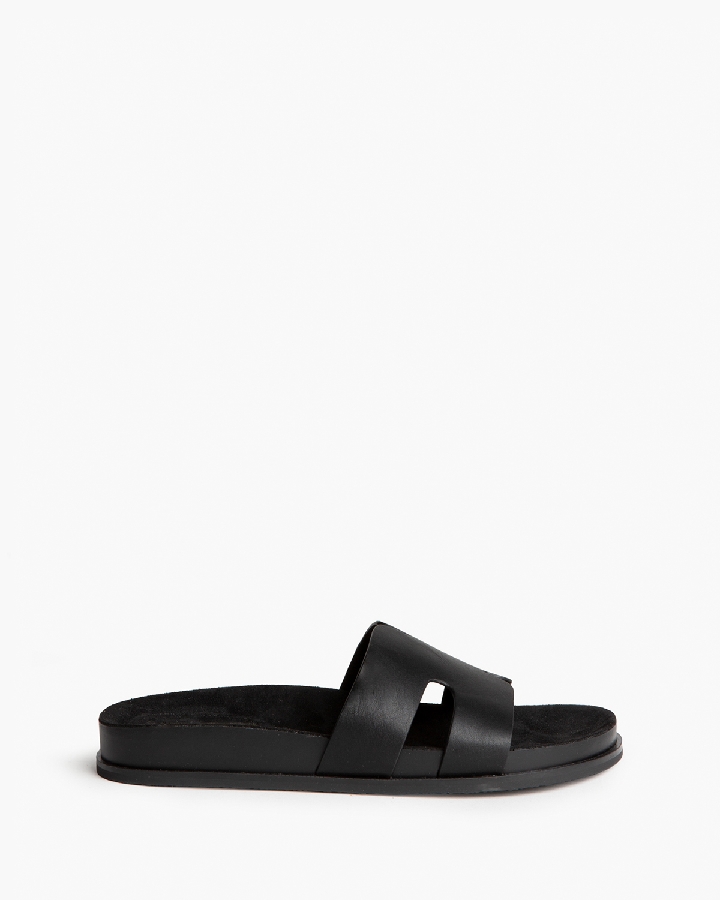 Sandalia M6413 Plana Negra