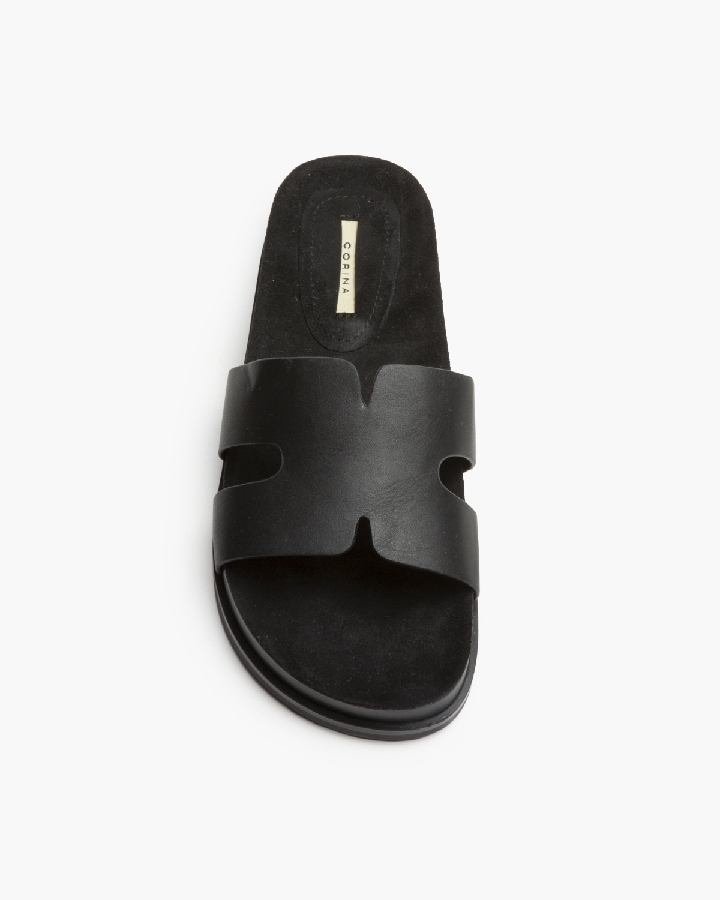 Sandalia M6413 Plana Negra - Imagen 2